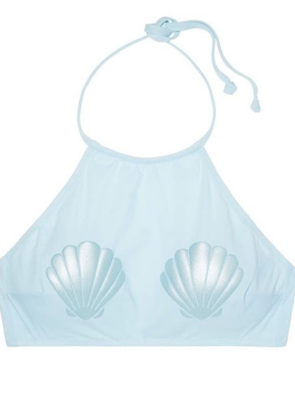 VS PINK Swim Blue Seashell top and bottom set size S